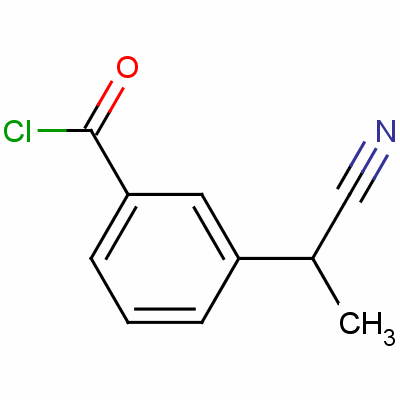 3-(1-Cyanoethyl)benzoyl chlorideStructure,42872-29-7Structure 3-(1-Cyanoethyl)benzoyl chloride Structure,42872-29-7Structure