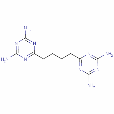 1,3,5-Triazine-2,4-diamine,6,6-(1,4-butanediyl)bis-Structure,4341-27-9Structure 1,3,5-Triazine-2,4-diamine,6,6-(1,4-butanediyl)bis- Structure,4341-27-9Structure