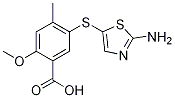 5-(2-Aminothiazol-5-ylthio)-2-methoxy-4-methylbenzoic acidStructure,439578-97-9Structure 5-(2-Aminothiazol-5-ylthio)-2-methoxy-4-methylbenzoic acid Structure,439578-97-9Structure