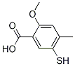 2-Methoxy-4-methyl-5-sulfanylbenzoic acidStructure,439579-12-1Structure 2-Methoxy-4-methyl-5-sulfanylbenzoic acid Structure,439579-12-1Structure