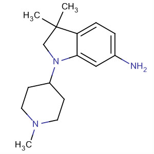 3,3-二甲基-1-(1-甲基-哌啶-4-基)-2,3-二氫-1H-吲哚-6-胺結(jié)構(gòu)式_442846-90-4結(jié)構(gòu)式
