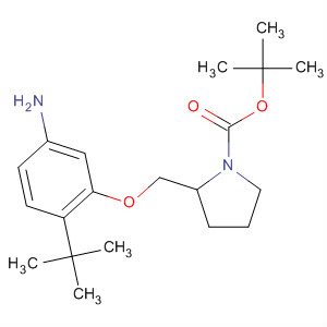 (S)-2-((5-氨基-2-叔丁基苯氧基)甲基)吡咯烷-1-羧酸叔丁酯結(jié)構(gòu)式_453560-51-5結(jié)構(gòu)式