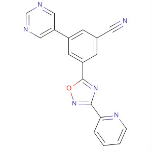 3-(吡啶-2-基)-5-(3-氰基-5-(5-嘧啶基)苯基)-1,2,4-噁二唑結構式_453567-76-5結構式