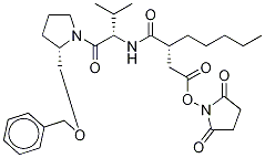 3-(R)-[1-(2-(S)-芐氧基甲基-吡咯烷-1-羰基)-2-(S)-甲基-丙基氨基甲酰)-辛酸N-羥基琥珀酰亞胺基酯結構式_460754-32-9結構式