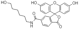 6-(N-6-羥基己基)酰胺熒光素結(jié)構(gòu)式_467456-19-5結(jié)構(gòu)式