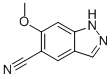 1H-indazole-5-carbonitrile,6-methoxy-(9ci) Structure,473417-50-4Structure