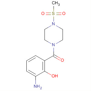 (3-Amino-2-hydroxyphenyl)(4-(methylsulfonyl)piperazin-1-yl)methanoneStructure,473734-22-4Structure (3-Amino-2-hydroxyphenyl)(4-(methylsulfonyl)piperazin-1-yl)methanone Structure,473734-22-4Structure