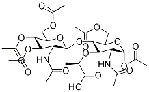 2-乙酰氨基-4-O-(2-乙酰氨基-2-脫氧-beta-D-吡喃葡萄糖基)-1,6-二-O-N-乙?；?alpha-D-胞壁酸結(jié)構(gòu)式_475502-13-7結(jié)構(gòu)式