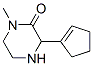 Piperazinone, 3-(1-cyclopenten-1-yl)-1-methyl-(9ci)Structure,476364-40-6Structure Piperazinone, 3-(1-cyclopenten-1-yl)-1-methyl-(9ci) Structure,476364-40-6Structure
