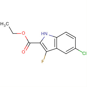 5-氯-3-氟吲哚-2-羧酸乙酯結構式_480450-92-8結構式