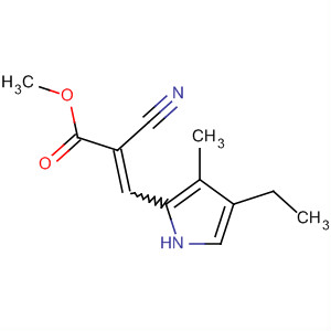 (9ci)-2-氰基-3-(4-乙基-3-甲基-1H-吡咯-2-基)-2-丙酸甲酯結(jié)構(gòu)式_488091-94-7結(jié)構(gòu)式