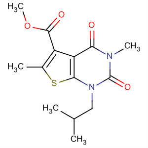 1-異丁基-3,6-二甲基-2,4-二氧代-1,2,3,4-四氫噻吩并[2,3-d]嘧啶-5-羧酸甲酯結(jié)構式_491613-98-0結(jié)構式