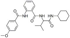 (9ci)-n-[1-[(環(huán)己基氨基)羰基]-2-甲基丙基]-2-[(4-甲氧基苯甲?；?氨基]-苯甲酰胺結(jié)構(gòu)式_499105-06-5結(jié)構(gòu)式