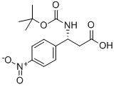 (R)-3-boc-氨基-3-(4-硝基苯基)丙酸結構式_500770-85-4結構式