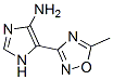 5-(5-甲基-1,2,4-噁二唑-3-基)-1H-咪唑-4-胺(9ci)結(jié)構(gòu)式_500861-85-8結(jié)構(gòu)式