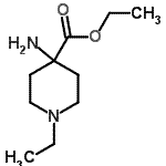 4-Piperidinecarboxylicacid,4-amino-1-ethyl-,ethylester(9ci)Structure,500993-26-0Structure 4-Piperidinecarboxylicacid,4-amino-1-ethyl-,ethylester(9ci) Structure,500993-26-0Structure
