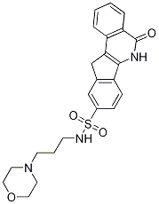 6,11-二氫-N-[3-(4-嗎啉)丙基]-5-氧代-5H-茚并[1,2-c]異喹啉-9-磺酰胺結(jié)構(gòu)式_501364-82-5結(jié)構(gòu)式