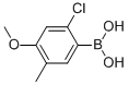 2-Chloro-4-methoxy-5-methyl-benzeneboronic acidStructure,502159-66-2Structure 2-Chloro-4-methoxy-5-methyl-benzeneboronic acid Structure,502159-66-2Structure