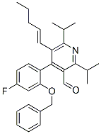 4-[4-氟-2-(苯基甲氧基)苯基]-2,6-雙(1-甲基乙基)-5-(1-戊烯-1-基)-3-吡啶甲醛結(jié)構(gòu)式_503559-82-8結(jié)構(gòu)式