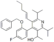 4-[4-氟-2-(苯基甲氧基)苯基]-α-甲基-2,6-雙(1-甲基乙基)-5-(1-戊基)-3-吡啶甲醇結構式_503559-86-2結構式