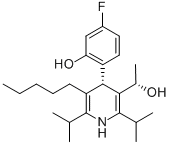 3-Pyridinemethanol, 4-(4-fluoro-2-hydroxyphenyl)-α-methyl-2,6-bis(1-methylethyl)-5-pentyl-, (aS,4S)-Structure,503610-15-9Structure 3-Pyridinemethanol, 4-(4-fluoro-2-hydroxyphenyl)-α-methyl-2,6-bis(1-methylethyl)-5-pentyl-, (aS,4S)- Structure,503610-15-9Structure