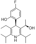 3-Pyridinemethanol, 5-ethyl-4-(4-fluoro-2-hydroxyphenyl)-a-methyl-2,6-bis(1-methylethyl)-, (aR,4R)-Structure,503610-16-0Structure 3-Pyridinemethanol, 5-ethyl-4-(4-fluoro-2-hydroxyphenyl)-a-methyl-2,6-bis(1-methylethyl)-, (aR,4R)- Structure,503610-16-0Structure