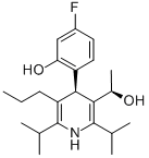3-Pyridinemethanol, 4-(4-fluoro-2-hydroxyphenyl)-α-methyl-2,6-bis(1-methylethyl)-5-propyl-, (αR,4R)-Structure,503610-18-2Structure 3-Pyridinemethanol, 4-(4-fluoro-2-hydroxyphenyl)-α-methyl-2,6-bis(1-methylethyl)-5-propyl-, (αR,4R)- Structure,503610-18-2Structure