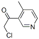 Ethanone,2-chloro-1-(4-methyl-3-pyridinyl)-(9ci)Structure,503857-18-9Structure Ethanone,2-chloro-1-(4-methyl-3-pyridinyl)-(9ci) Structure,503857-18-9Structure