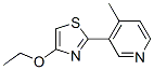 Pyridine,3-(4-ethoxy-2-thiazolyl)-4-methyl-(9ci)Structure,504390-20-9Structure Pyridine,3-(4-ethoxy-2-thiazolyl)-4-methyl-(9ci) Structure,504390-20-9Structure