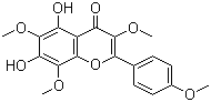 5,7-Dihydroxy-3,6,8-trimethoxy-2-(4-methoxyphenyl)-4h-1-benzopyran-4-oneStructure,50461-86-4Structure 5,7-Dihydroxy-3,6,8-trimethoxy-2-(4-methoxyphenyl)-4h-1-benzopyran-4-one Structure,50461-86-4Structure