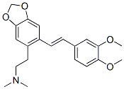 6-(3,4-二甲氧基-反式-苯乙烯)-N,N-二甲基-1,3-苯并二氧雜環(huán)戊烯-5-乙胺結(jié)構(gòu)式_50657-26-6結(jié)構(gòu)式