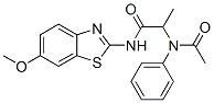 (9CI)-2-(乙?；交被?-N-(6-甲氧基-2-苯并噻唑)-丙酰胺結(jié)構(gòu)式_50827-33-3結(jié)構(gòu)式