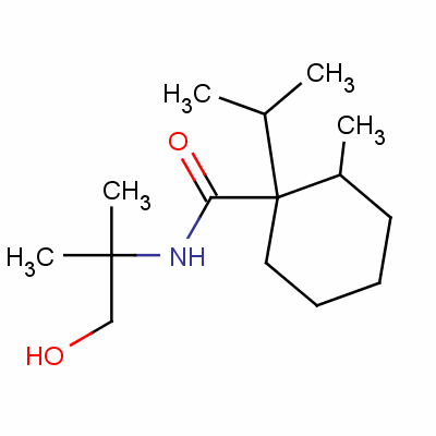 N-(2-羥基-1,1-二甲基乙基)-1-(異丙基)-2-甲基環(huán)己烷羧酰胺結構式_51200-96-5結構式