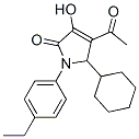 2H-Pyrrol-2-one, 4 -acetyl-5-cyclohexyl-1-(4-ethylphenyl)-1,5-dihydro-3-hydroxy-Structure,512177-36-5Structure 2H-Pyrrol-2-one, 4 -acetyl-5-cyclohexyl-1-(4-ethylphenyl)-1,5-dihydro-3-hydroxy- Structure,512177-36-5Structure