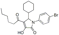 2H-Pyrrol-2-one, 1-(4-bromophenyl)-5-cyclohexyl-1,5-dihydro-3-hydroxy-4-(1-oxohexyl)-Structure,512178-19-7Structure 2H-Pyrrol-2-one, 1-(4-bromophenyl)-5-cyclohexyl-1,5-dihydro-3-hydroxy-4-(1-oxohexyl)- Structure,512178-19-7Structure
