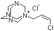 1-(順式-3-氯烯丙基)-3,5,7-三氮雜-1-氮陽離子金剛烷氯化物結構式_51229-78-8結構式