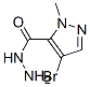 (9ci)-4-溴-1-甲基-1H-吡唑-5-羧酸肼結(jié)構(gòu)式_512809-81-3結(jié)構(gòu)式