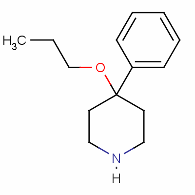 4-Phenyl-4-propoxypiperidinium chlorideStructure,51304-59-7Structure 4-Phenyl-4-propoxypiperidinium chloride Structure,51304-59-7Structure