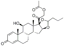 21-乙酰氧基-11beta-羥基-16alpha,17alpha-丙基甲基烯二氧代孕甾烷-1,4-二烯-3,20-二酮結(jié)構(gòu)式_51333-05-2結(jié)構(gòu)式