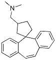 N,N-二甲基螺[5h-二苯并[a,d]環(huán)庚烯-5,1-環(huán)戊烷]-3-甲胺結構式_51360-10-2結構式
