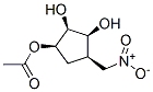 (1R,2R,3S,4R)-2,3-二羥基-4-(硝基甲基)環(huán)戊基乙酸酯結(jié)構(gòu)式_514206-30-5結(jié)構(gòu)式