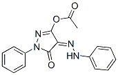 3-(Acetyloxy)-1-phenyl-4-(2-phenylhydrazono)-1h-pyrazole-5-oneStructure,51471-67-1Structure 3-(Acetyloxy)-1-phenyl-4-(2-phenylhydrazono)-1h-pyrazole-5-one Structure,51471-67-1Structure