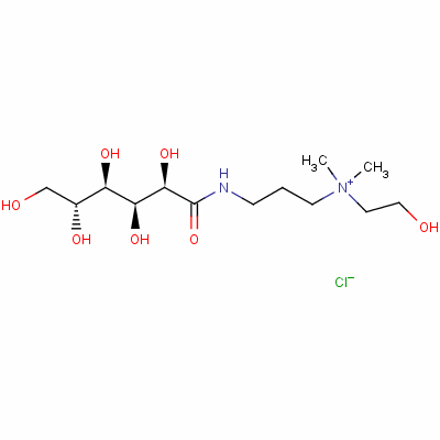 3-(D-gluconoylamino)propyl(2-hydroxyethyl)dimethylammonium chlorideStructure,51812-80-7Structure 3-(D-gluconoylamino)propyl(2-hydroxyethyl)dimethylammonium chloride Structure,51812-80-7Structure