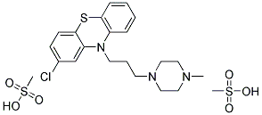 丙氯拉嗪甲磺酸鹽結(jié)構(gòu)式_51888-09-6結(jié)構(gòu)式