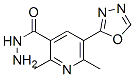 (9ci)-2,6-二甲基-5-(1,3,4-噁二唑-2-基)-3-吡啶羧酸肼結構式_519152-90-0結構式