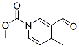 1(4H)-pyridinecarboxylic acid,3-formyl-4-methyl-,methyl esterStructure,519178-40-6Structure 1(4H)-pyridinecarboxylic acid,3-formyl-4-methyl-,methyl ester Structure,519178-40-6Structure