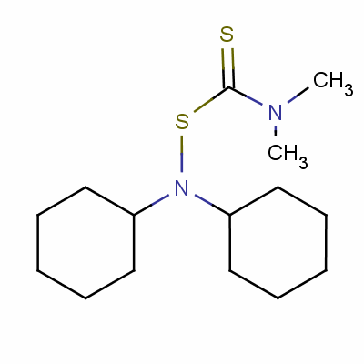 N-環(huán)己基-n-[[(二甲基氨基)硫氧代甲基]硫代]環(huán)己胺結構式_51976-94-4結構式