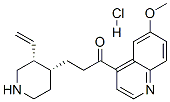 (3R-順式)-1-(6-甲氧基-4-喹啉)-3-(3-乙烯基-4-哌啶)-1-丙酮鹽酸鹽結(jié)構(gòu)式_52211-63-9結(jié)構(gòu)式
