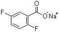 2,5-二氟苯甲酸鈉結構式_522651-42-9結構式