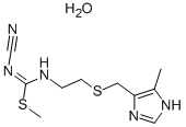 1-氰基-2-甲基-1-[2-(5-甲基咪唑-4-基-甲基硫代)乙基]異硫脲結(jié)構(gòu)式_52378-40-2結(jié)構(gòu)式